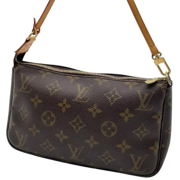 Louis Vuitton Vintage Monogram Pochette Accessories Pouch W/Box Dust Bag - Picture 14 of 15